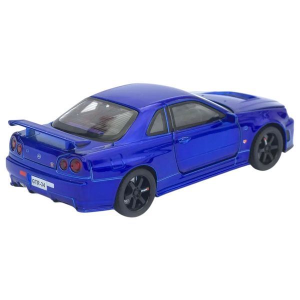 Металева машинка інерційна з ефектами Nissan Skyline GT-R Авто Експерт Синий 43590 фото