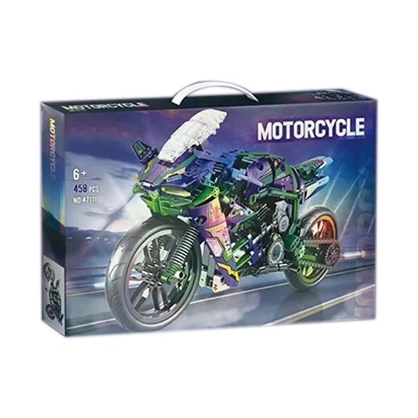 Дитячий конструктор мотоцикл Motorcycle 458 деталей Фіолетовий 36916 фото