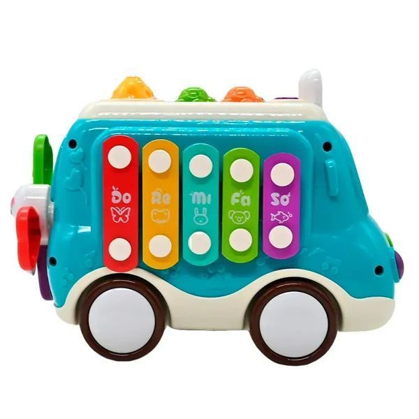 Розвиваюча інтерактивна іграшка Багатофункціональний Автобус WToys Українське озвучування 41269 фото