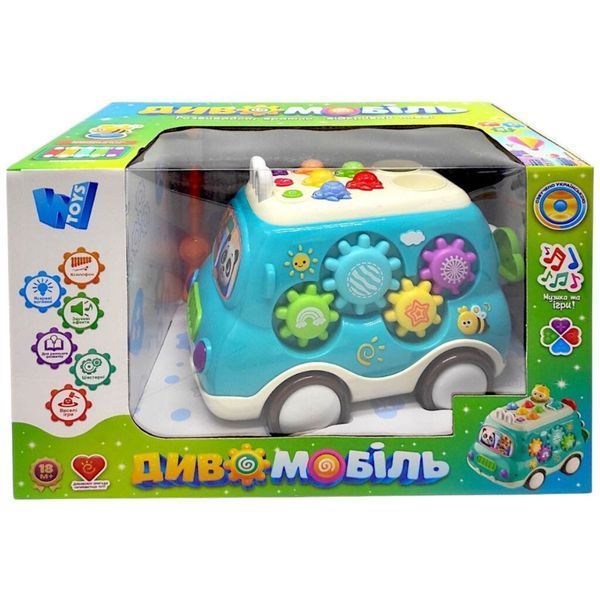 Розвиваюча інтерактивна іграшка Багатофункціональний Автобус WToys Українське озвучування 41269 фото
