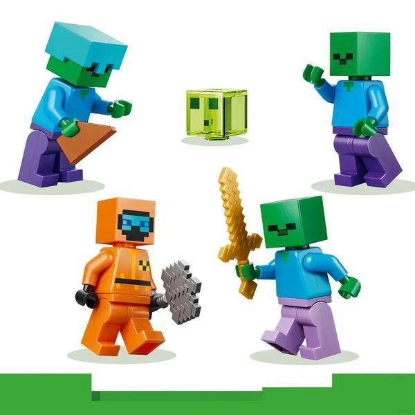 Конструктор Лего майнкрафт Підземелля зомбі Lego minecraft 284 деталі (21587) 43541 фото