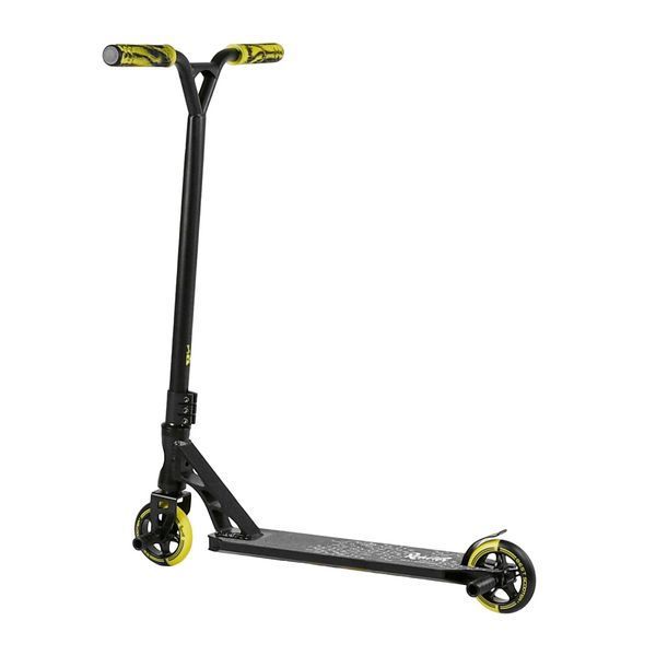 Трюковий самокат HIC-система Best Scooter Reactor Чорний з жовтим 26918 фото