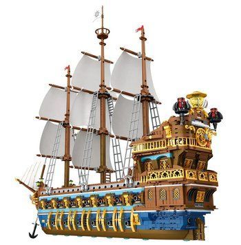 Конструктор Флагманский трёхмачтовый корабль Королевский флот Reobrix 3162 детали 32489 фото