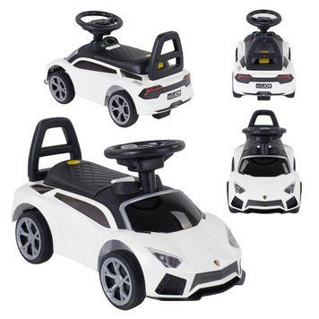 Толокар машинка каталка музыкальная JOY Lamborghini Белый 23028 фото