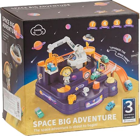 Интерактивный трек с машинками для малышей Space Big Adventure 25463 фото