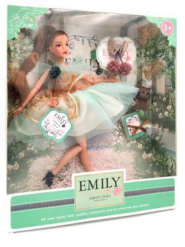 Кукла Эмили Emily Fashion Classics брюнетка в пышном платье с высокой детализацией 30см Вид 8 3-2407 фото