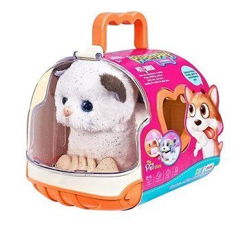 Мягкая игрушка для детей Интерактивный Котик в переноске Mini Plush Pet Белый 38124 фото
