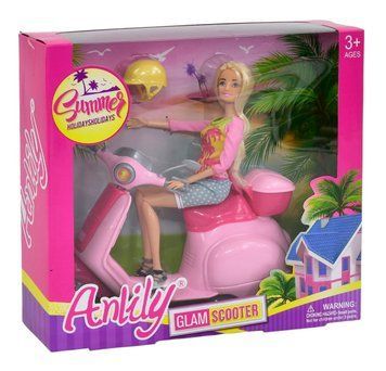 Игровой набор Кукла на мотоцикле Anlily Glam Scooter 32660 фото