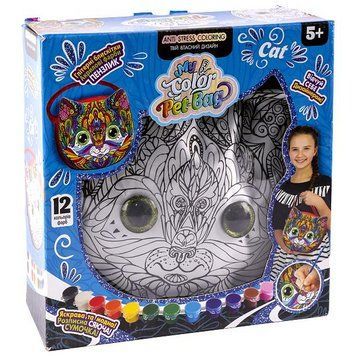 Креативне мистецтво Сумочка розмальовка своїми руками "My Color Pet-Bag" Danko Toys 23981 фото