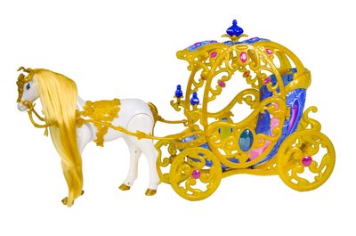 Ігровий набір Карета з конем Carriage Інтерактивні функції Золотистий 29377 фото