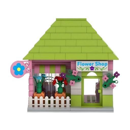 Дитячий конструктор IBLOCK JUNIOR Kids hits Flower Shop Магазин квітів із фігурками 328 деталі 40772 фото