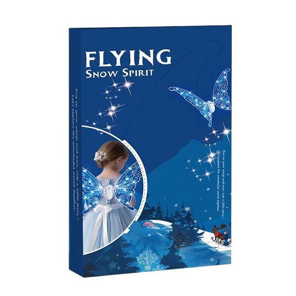 Детские светящиеся крылья Бабочки Феи с музыкой на батарейках Flying Snow Spirit 50 х 50 см 40950 фото