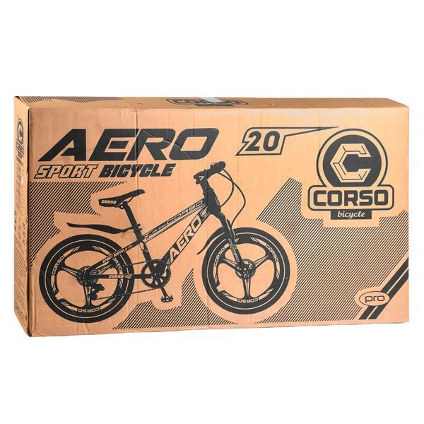 Горный детский велосипед 20 дюймов 7-10 лет Corso Aero Черный с зеленым 22599 фото