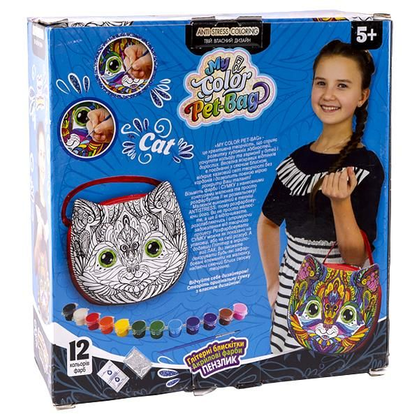 Креативное творчество Сумочка раскраска своими руками "My Color Pet-Bag" Danko Toys 23981 фото