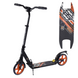 Самокат двухколесный для взрослых и подростка Best Scooter до 100кг Черный 22622 фото 1