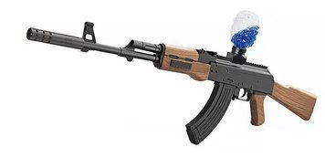 Игрушечный автомат на аккумуляторе Орбиган стреляет орбизами Orbeez gun АК 47 Коричневый 44348 фото