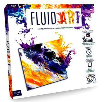 Набір для малювання картини "Fluid ART" Danko Toys 23982 фото