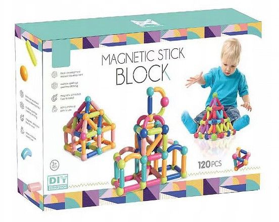 Детский магнитный конструктор Magnetic Stick Block 120 деталей 36110 фото