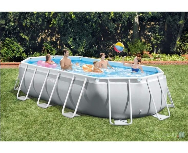 Каркасный бассейн Интекс Intex Prism Frame Oval 503 x 274 x 122 см, объем 13 365 л Овальный 28511 фото