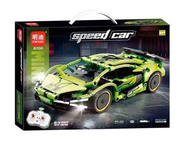 Конструктор машинка на радіокеруванні Ламборджіні Lamborghini Speed Car 304 деталі Салатовий 42217 фото