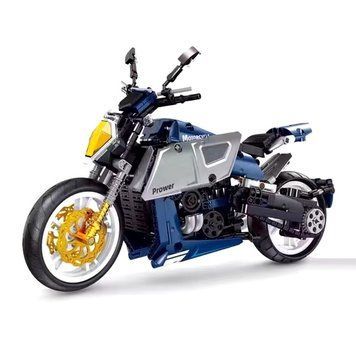 Дитячий конструктор Мотоцикл Project machine 614 деталей Синій 36972 фото