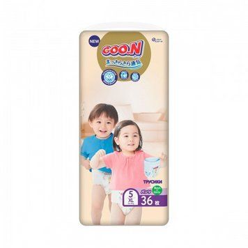 Трусики-підгузки Goo.N Premium Soft для дітей (XL, 12-17 кг, 36 шт) 24286 фото
