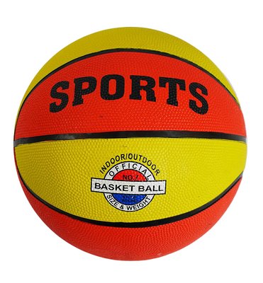 Баскетбольний м'яч розмір No7 Червоний з жовтим 28971 фото