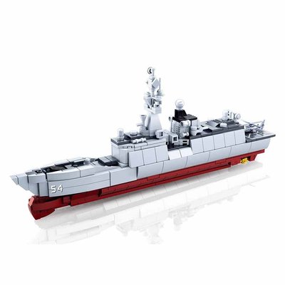 Конструктор військовий корабель Крейсер SLUBAN Model Bricks 459 деталей 29538 фото
