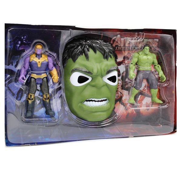Набор героев Халк и Танос с маской Марвел Мстители Marvel Avengers Halk Tanos 10155 фото