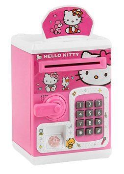 Дитячий іграшковий сейф скарбничка з відбитком пальця Hello Kitty 30008 фото