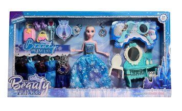 Шарнірна лялька Ельза Крижане серце Frozen з сукнями туалетним столиком і аксесуарами 28 см 42068 фото