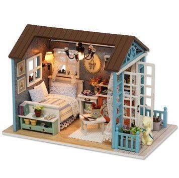 Румбокс 3d интерьерный конструктор DIY House Спальня с верандой 33698 фото