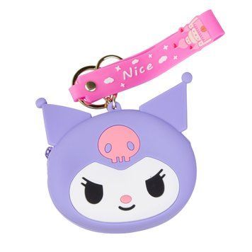 Дитячий гаманець для дівчинки з карабіном на замочку Kuromi Куромі My Melody Фіолетовий 40424 фото