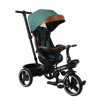 Трехколесный велосипед с родительской ручкой и поворотным сидением 1-3 года Best Trike Oscar Бирюзовый 39523 фото