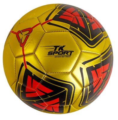 Футболий м'яч 5 розмір TK Sport 330г Золотий 23255 фото