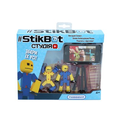Ігровий набір для анімаційної творчості Stikbot — Студія, штатив і 2 чоловічки 29823 фото