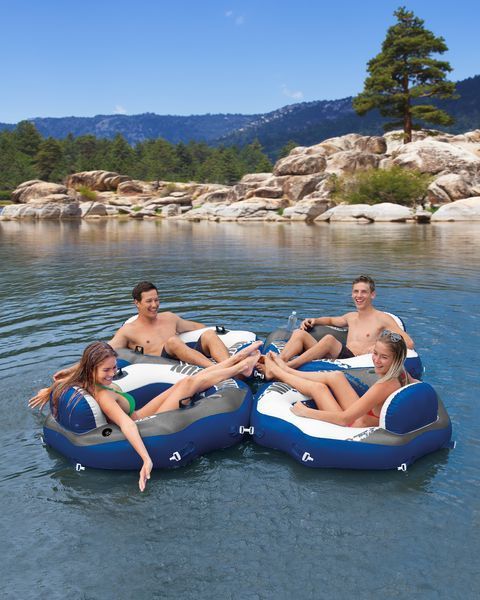 Пляжне надувне крісло Інтекс Intex River Run Connect 130х126 см від 14 років 43095 фото