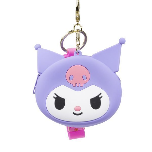 Дитячий гаманець для дівчинки з карабіном на замочку Kuromi Куромі My Melody Фіолетовий 40424 фото