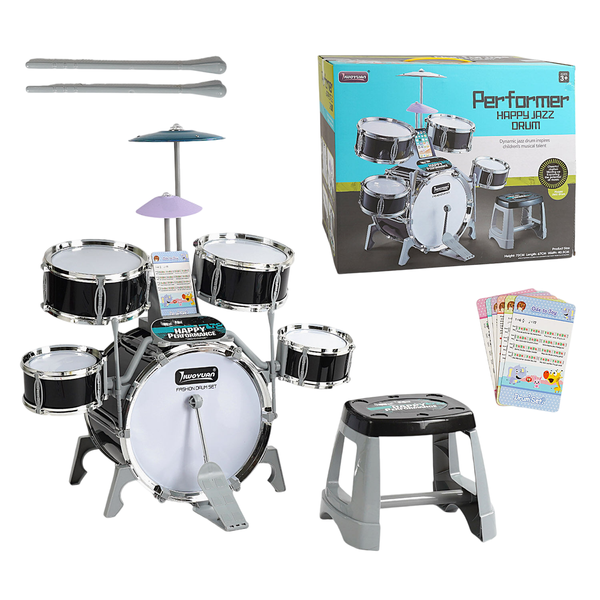 Детская Барабанная установка со стульчиком Performer Happy Jazz Drum 30526 фото