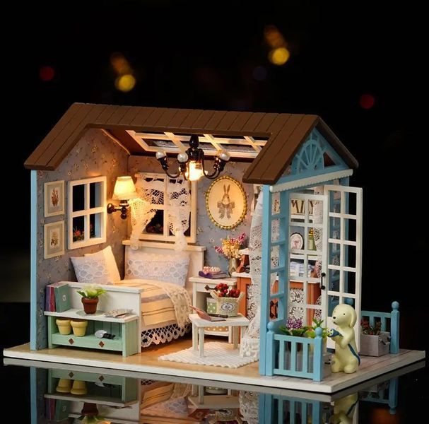 Румбокс 3d інтер'єрний конструктор DIY House Спальня з верандою 33698 фото