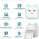 Детский портативный принтер с черно-белой термопечатью Bluetooth Белый 36564 фото 4