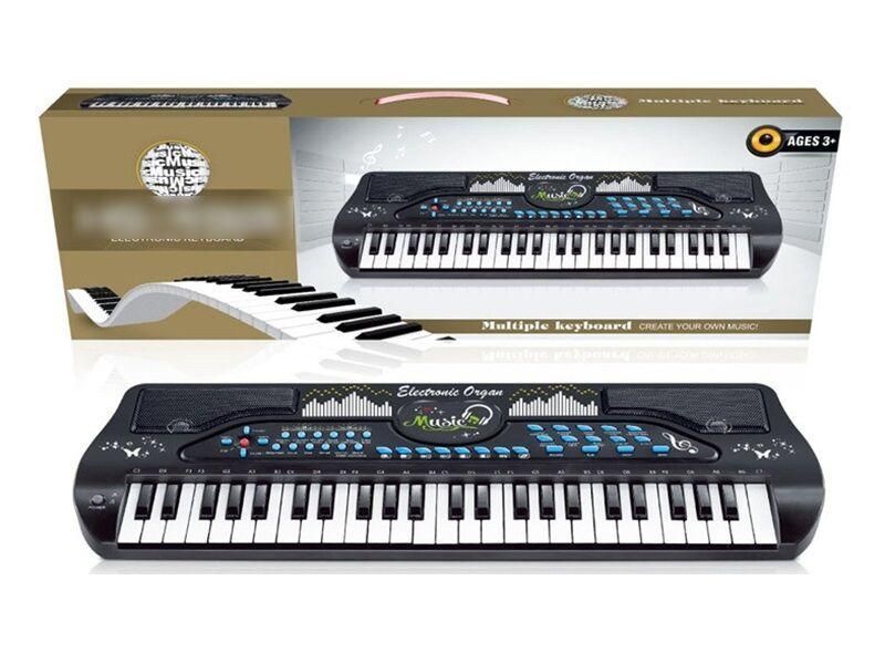 Детский Синтезатор пианино с микрофоном на батарейках и от сети Electronic Organ 34958 фото