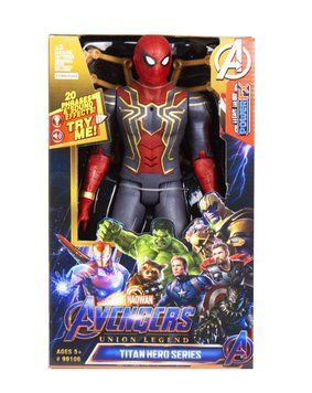 Фігурка героя Людина-павук Spiderman Марвел Месники зі світлозвуковими ефектами 30 см 33443 фото