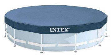 Тент для бассейна Интекс Intex ПВХ диаметр 366 см Синий 33979 фото