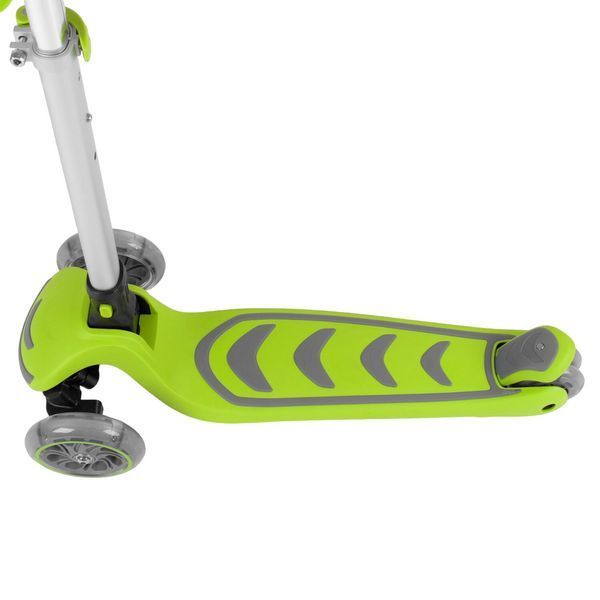 Трехколесный детский самокат складной со светящимися колесами Best Scooter Салатовый 26875 фото