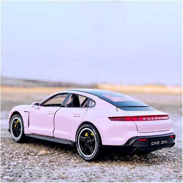 Машинка металлическая детская Porsche Taycan Auto Expert Premium Розовый 30214 фото