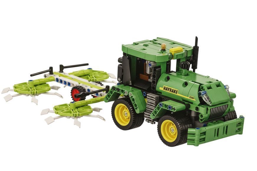 Конструктор Трактор с культиватором Farm Cultivator 500 деталей Зеленый 43502 фото
