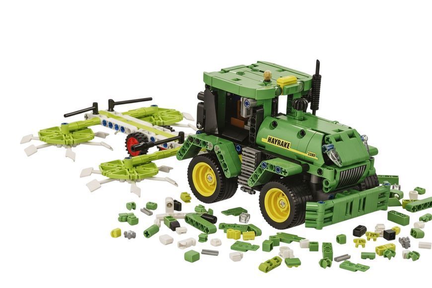 Конструктор Трактор с культиватором Farm Cultivator 500 деталей Зеленый 43502 фото