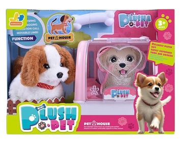 Мягкая интерактивная игрушка Собака в переноске с аксессуарами Plush Pet Вид 3 33146 фото