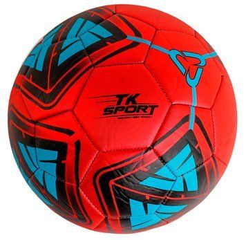 Футбольний м'яч 5 розмір TK Sport 330г Червоний 23256 фото